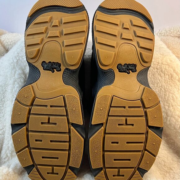 Coach Men's Tech Runner Sneakers FG4591 Size 10D | Signature Black Mesh & Tan - Picture 13 of 16